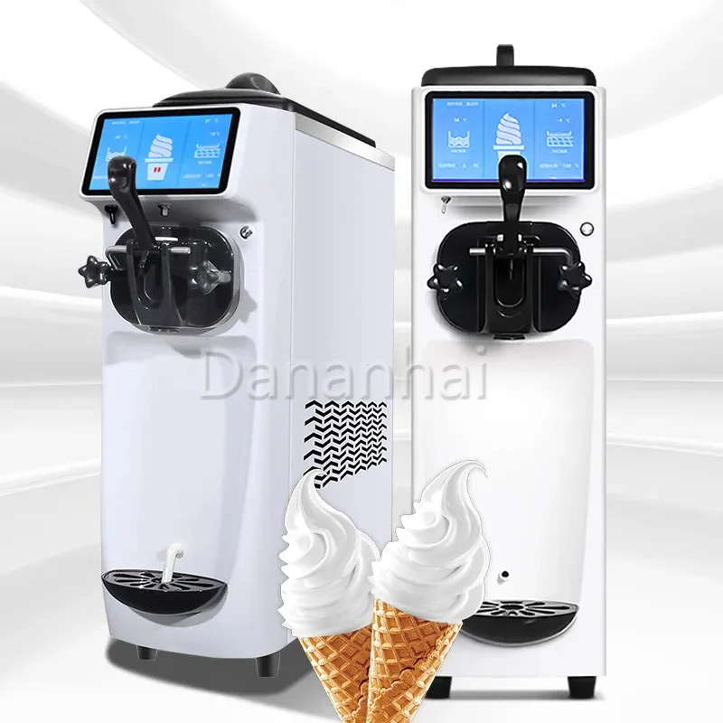 Stainless Steel Professional Soft Ice Cream Machine, Economical Desktop Frozen Yogurt Machine