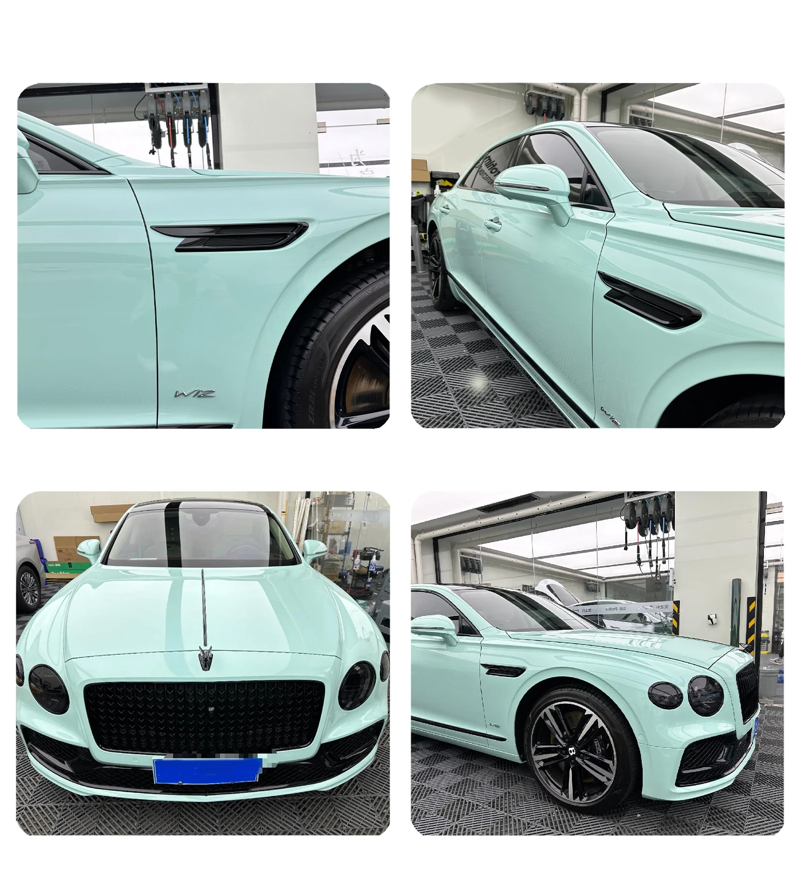 

1.52*16m/lot Vinyl Sticker Wrap Car Paint Color-Changing PPF Pearl PET Crystal Saga Green Color Change Film Body Car Accessories