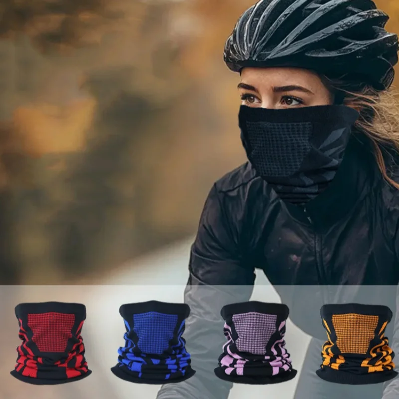 Men Women Winter Sports Bandana Running Thermal Neck Warmer Ski Hiking Cycling Snowboard Scarf Windproof Headgear Face Mask