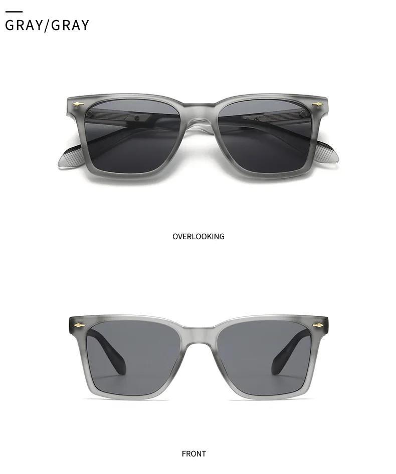 2025 quadratische Sonnenbrille Frauen Trendy Vintage Sonnenbrille Männer Luxus Mode Gläser Dropshipping Gafas De Sol Hombre Sonnenbrille – Detail 11