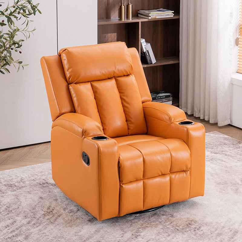 First-Class Space Sofa Cabin Single Recliner Leather Electric Multifunctional Sofa Chair