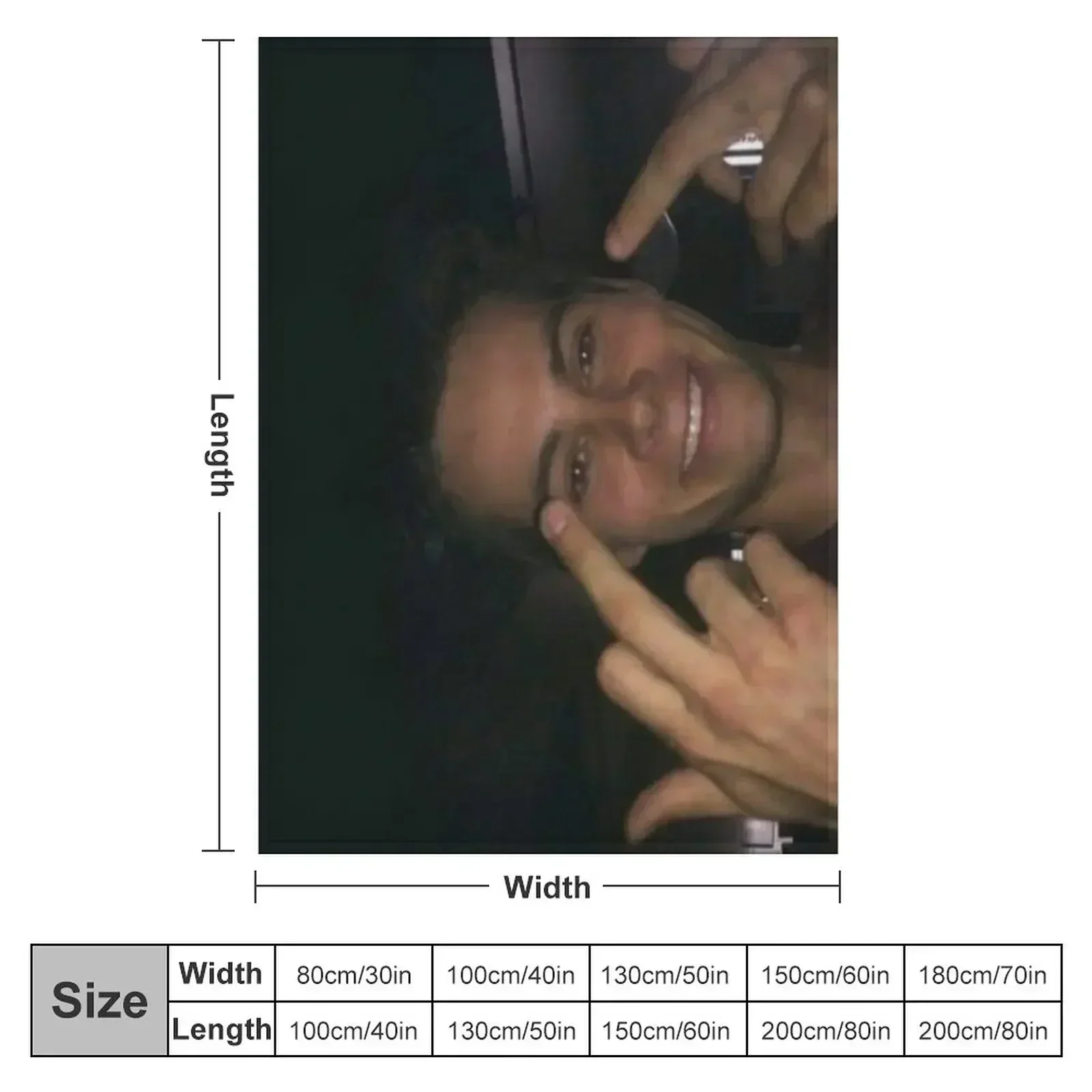 dylan o’brien middle fingers Throw Blanket couch cozy soft plush fuzzy picnic outdoor blanket