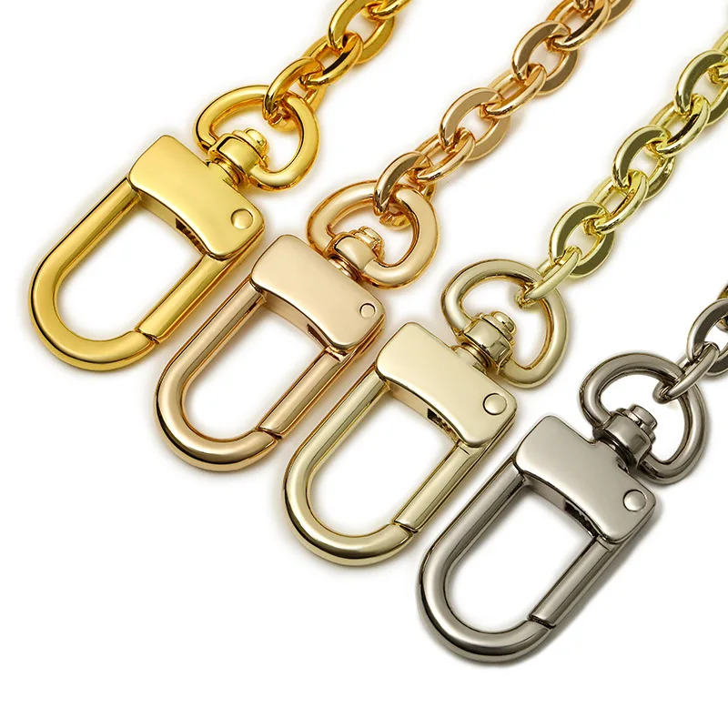 O shape copper metal chain for designer purse Chains Shoulder Crossbody Strap Bag Accessories Charm