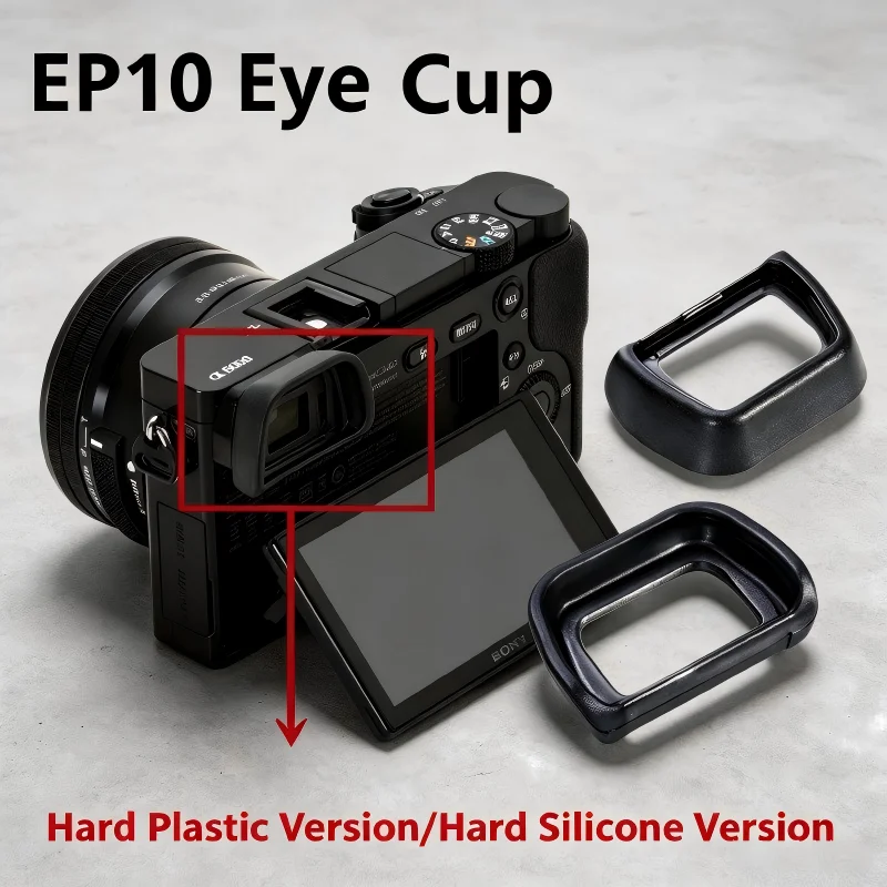 EP10 Eyecup Soft Silicone Camera Viewfinder Eye Cup Eyepiece Cover Prevent Light Leakage Anti-Glare For Sony A6000 A6100 A6300