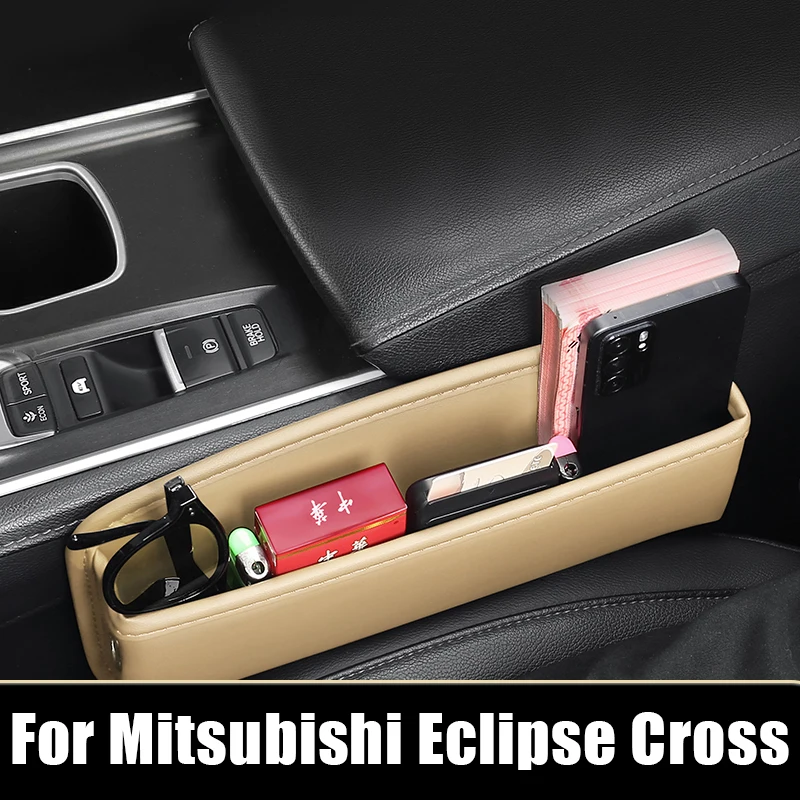 

For Mitsubishi Eclipse Cross 2017 2018 2019 2020 2021 2022 2023 2024 Car Seat Crevice Storage Box Phone Holder Organizer Bag