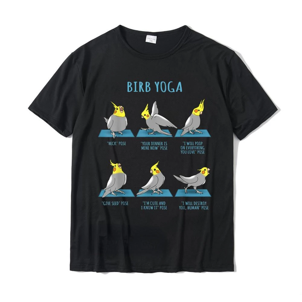 Kawaii Kleidung Nymphensittich Yoga Posen T-shirt Birb Memes Nette Papagei Grafik T-shirts Sommer Cartoon Camisa Kühlen Lose Kurzen ärmeln