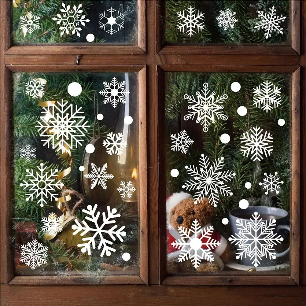 Festive Window Decor Christmas Decoration Easy Application Holiday Season Decor Versatile Decoration Child Safe Sticker