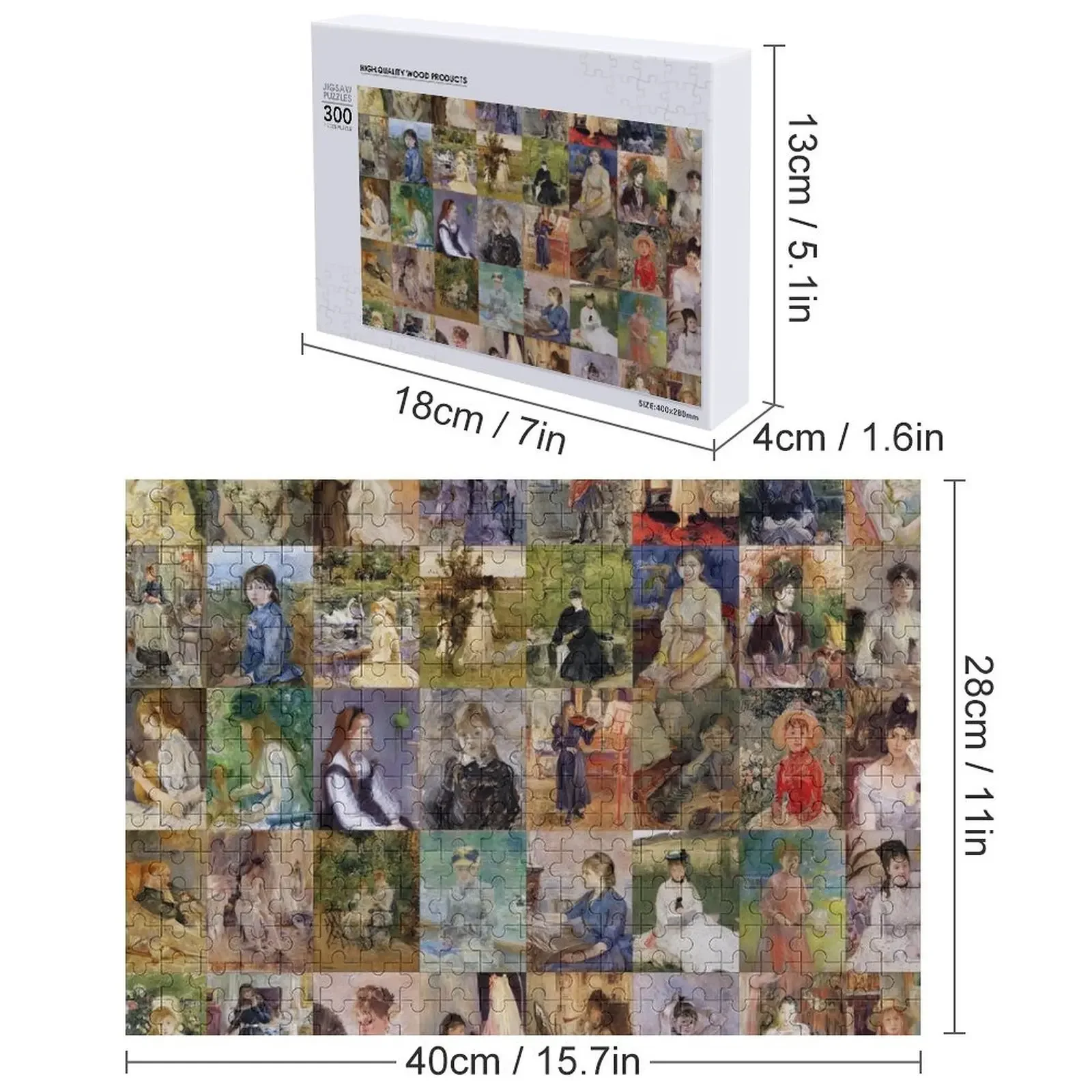 Berthe Morisot Jigsaw Puzzle Game Children Personalized Gift Married Custom With Photo Puzzle