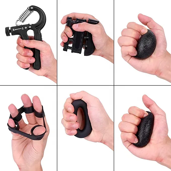 Factory Direct Fitness Silicon Hand Grip Set Adjustable Hand Grip Strengthener Finger Strength Wrist Trainer