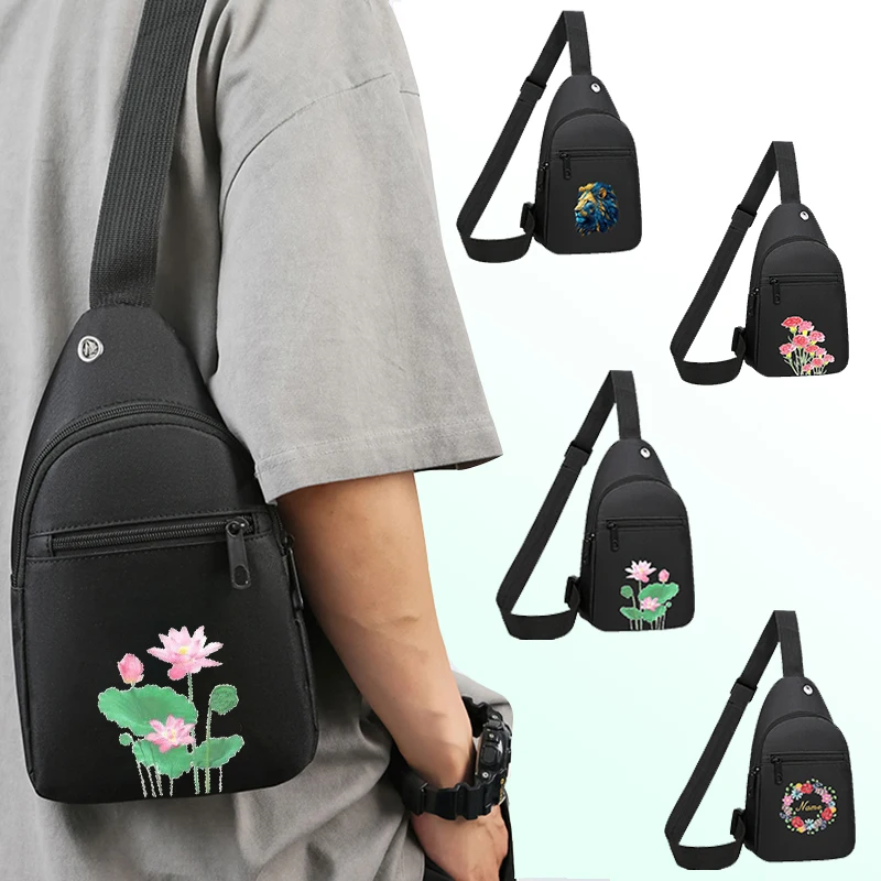 

Нейтральная квадратная сумка, функциональная нагрудная сумка для мужчин и женщин, подходит для деловых поездок, фотографий, универсальная сумка через плечо.