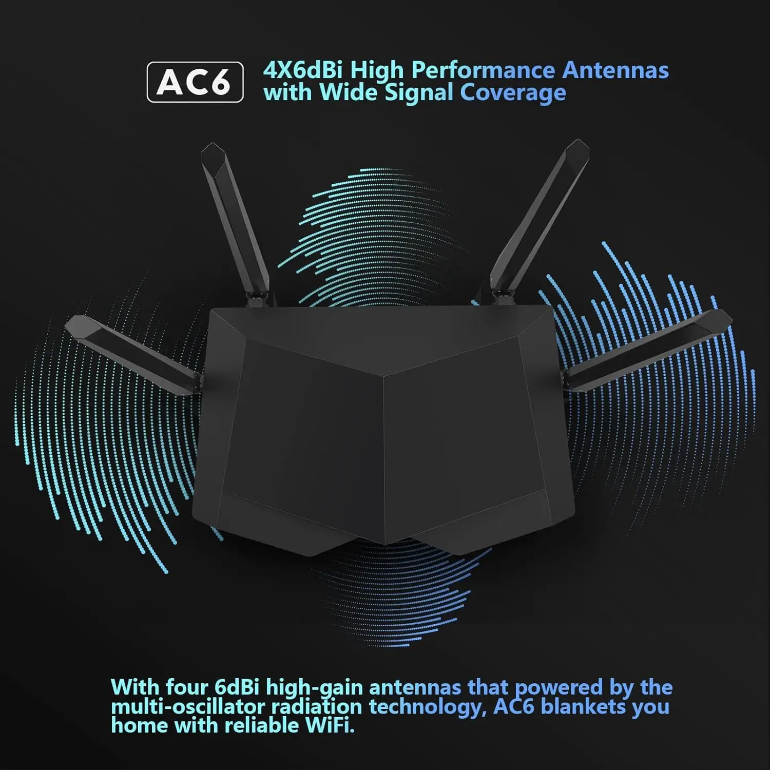 Tenda AC1200 Wifi Router 1200mbps Gigabit Dual Band Wifi Repeater Router Power by 4*6dBi Antenna 1Ghz CPU PK Xiaomi wifi Router