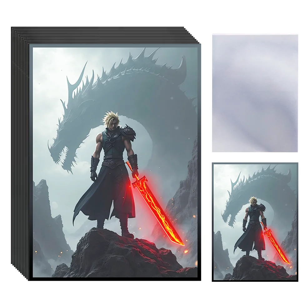 60 peças 66x91mm mangas de cartão de anime legais de vários estilos, perfeitas para ptcg/cartões comerciais, jogo de tabuleiro/protetor de cartas de coleção