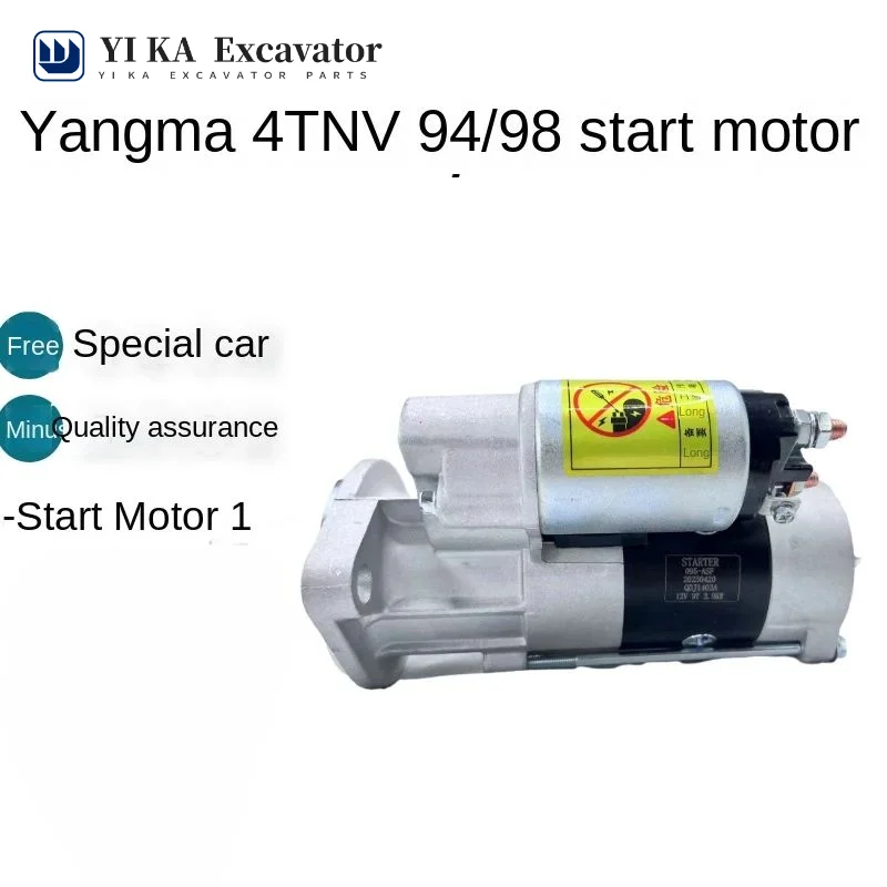 For Excavator Liugong 906D/906C Xugong Lingong Longgong 60 65 Yangma 4TNV94 Engine Starting Motor