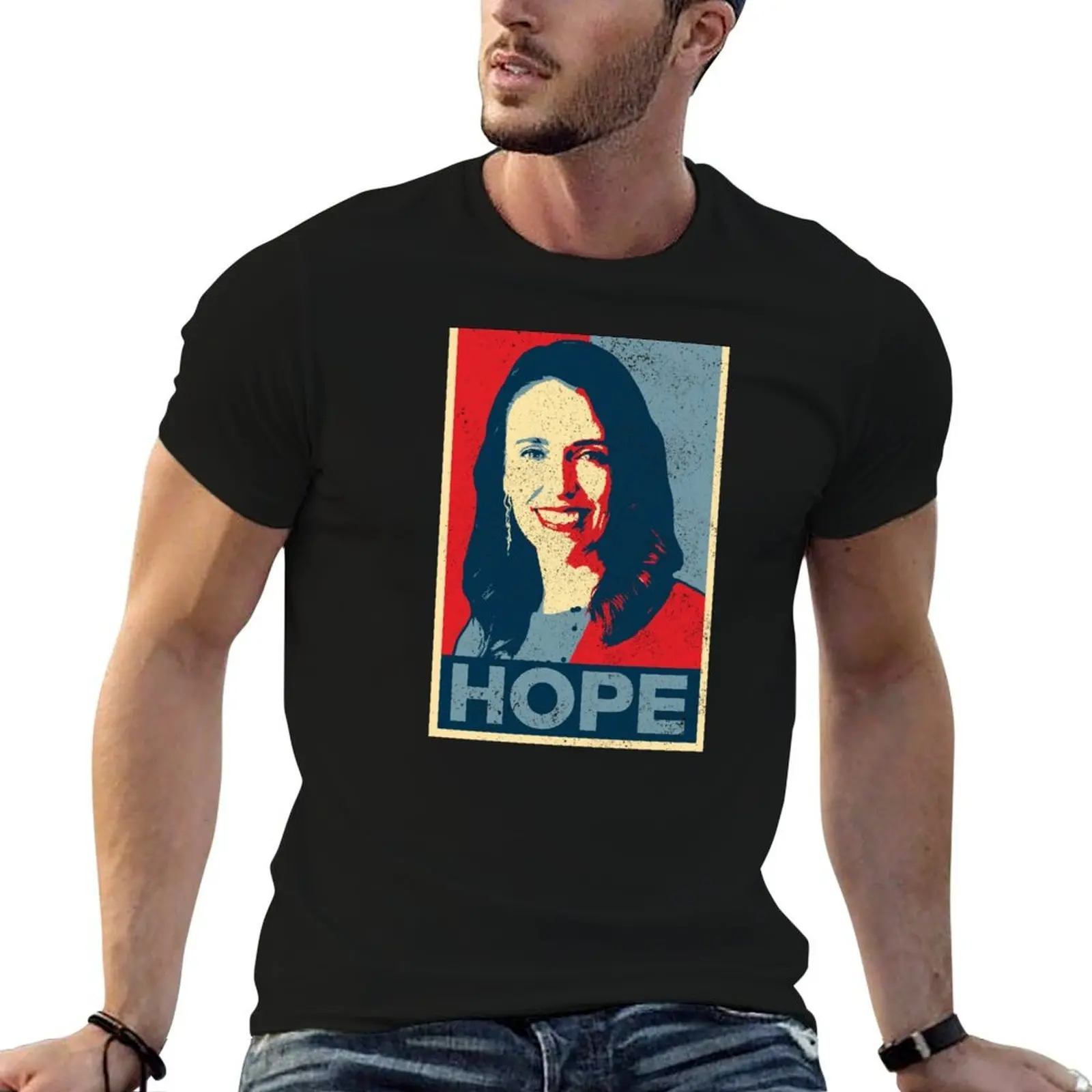 

Jacinda Ardern Hope [Worn Design] T-Shirt mens graphic t shirts t shirts for man graphic funny T-Shirt