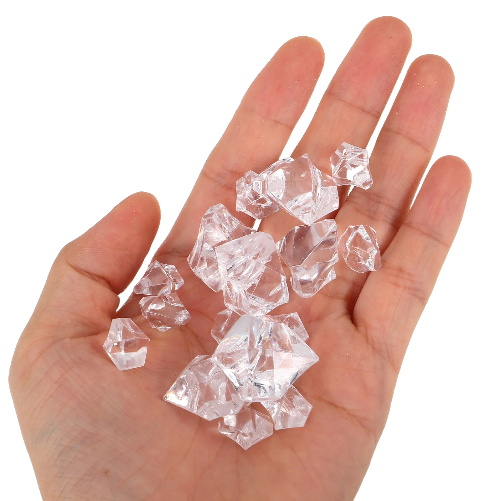 310 Stück klare Acryl-Edelsteine, realistisches Crushed Ice für Hochzeit, Tischstreuer, Bar, Display, Foto-Requisiten, Getränke-Styling, dekorativ