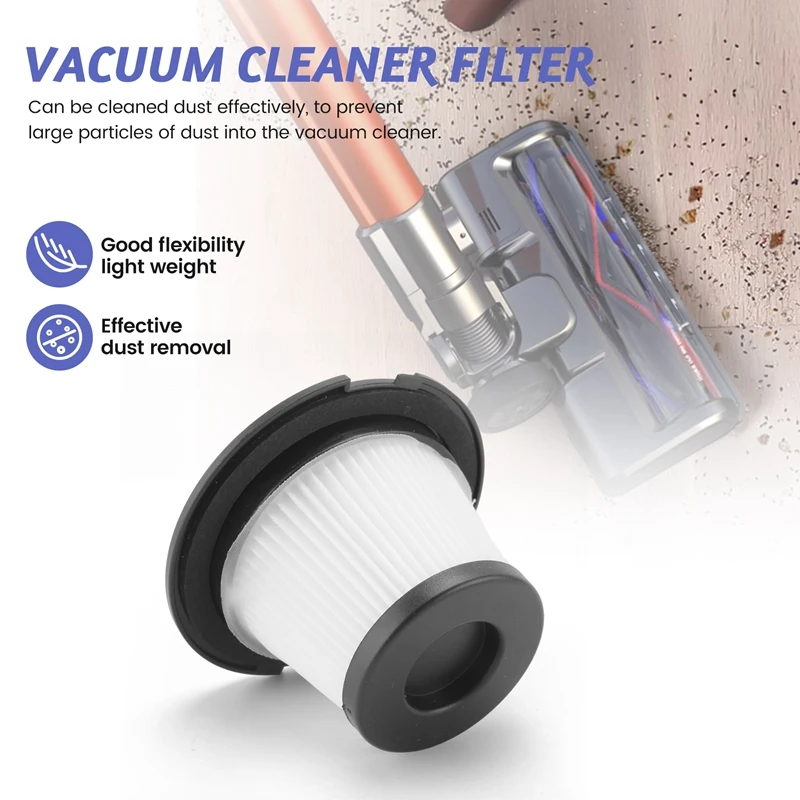 5 ชิ้นเปลี่ยนแผ่นกรอง Hepa สําหรับ Dibea C17 T6 T1 ไร้สายเครื่องดูดฝุ่นชิ้นส่วน