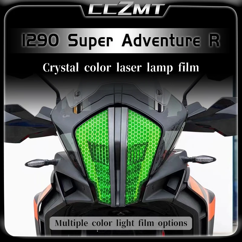 For KTM 1290 Super Adv 2021 headlight film transparent protective film honeycomb laser light film modification accessories