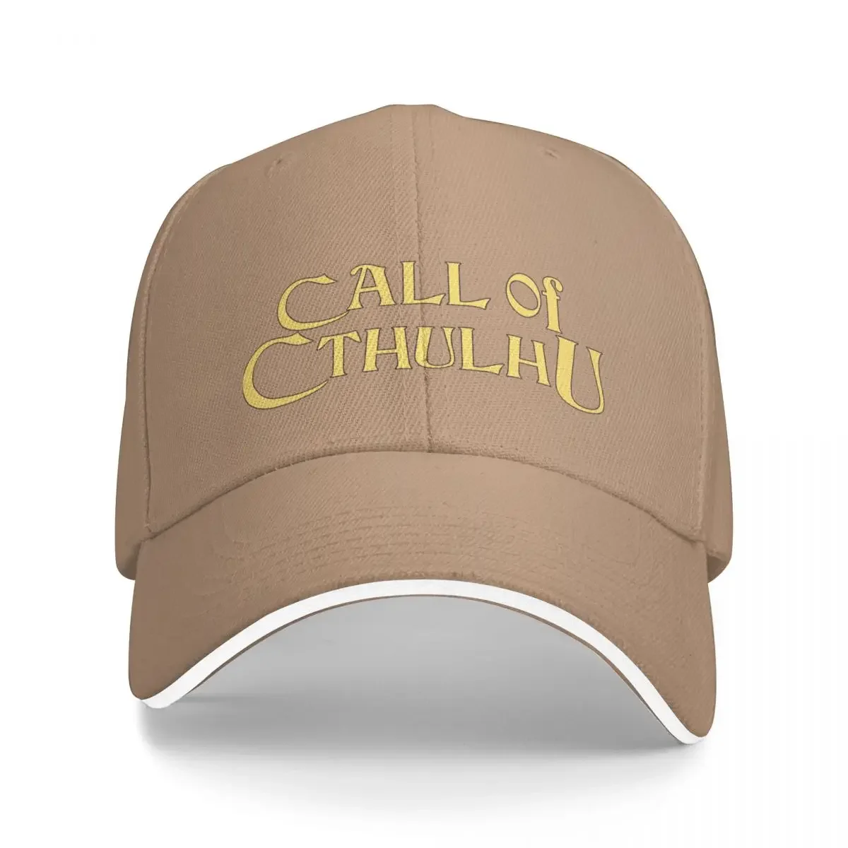 Call of Cthulhu - Logo (gold with Elder Sign & Chaosium Inc. Logo) Bucket Hat Baseball Cap Mountaineering men's hats Women's