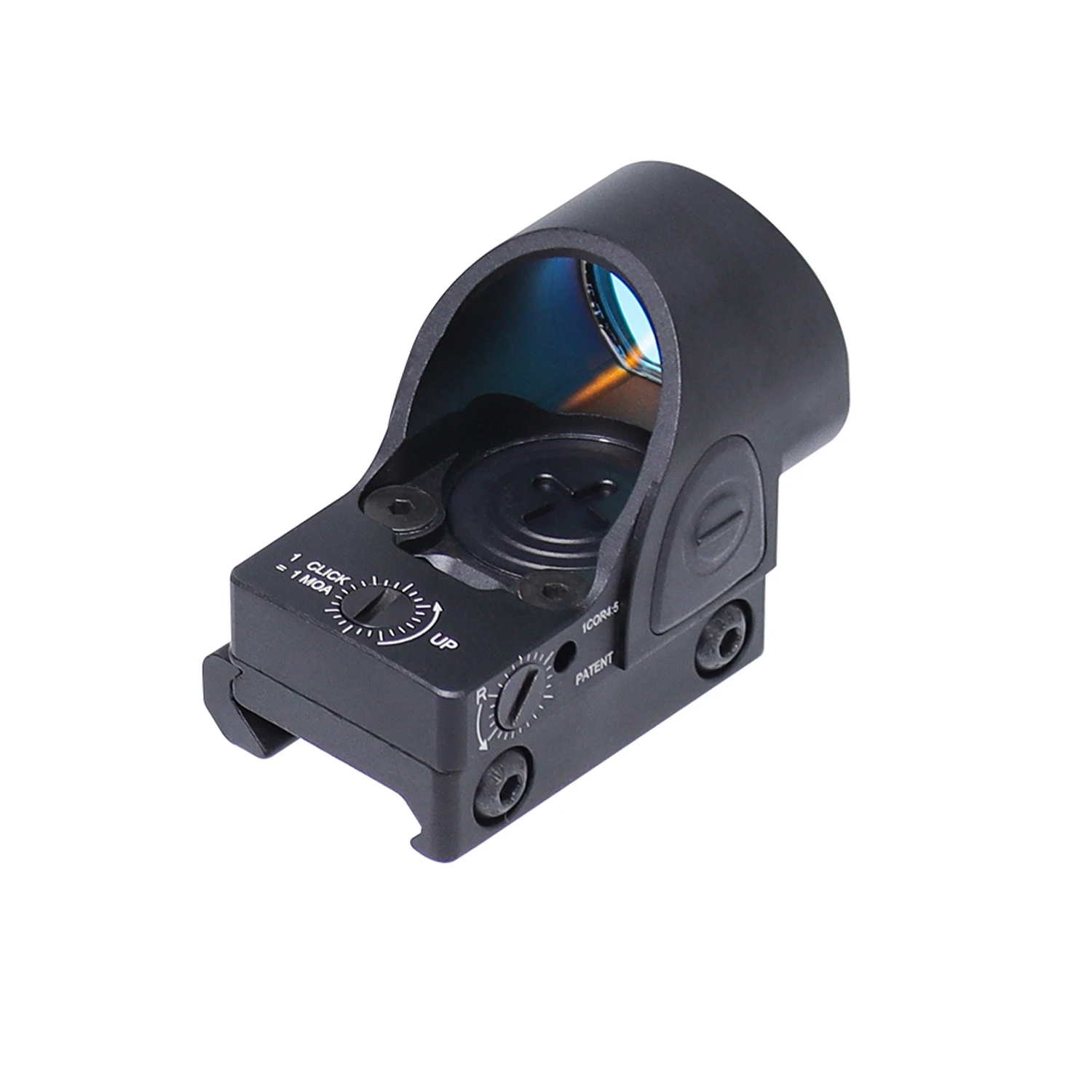 Adjustable Reflex Sight Scope Red Dot Optics Collimator Riflescope Fit 20mm Rail Rifle Illuminated Sniper Gear for Glock Hunting