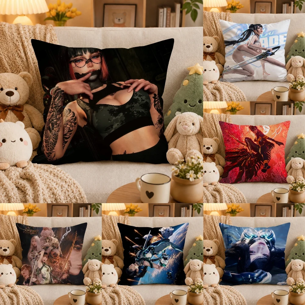 Game S-Stellar B-Blade Pillow Case Plush Pillow Cases Home Decoration Pillow Cover for Sofa Bed Chair Living Room