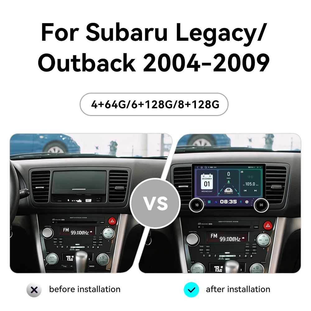 11.5 Inch Screen Car Radio For Subaru Legacy Outback 2004-2009 Android GPS Navigation Multimedia Video Stereo Receiver Head Unit
