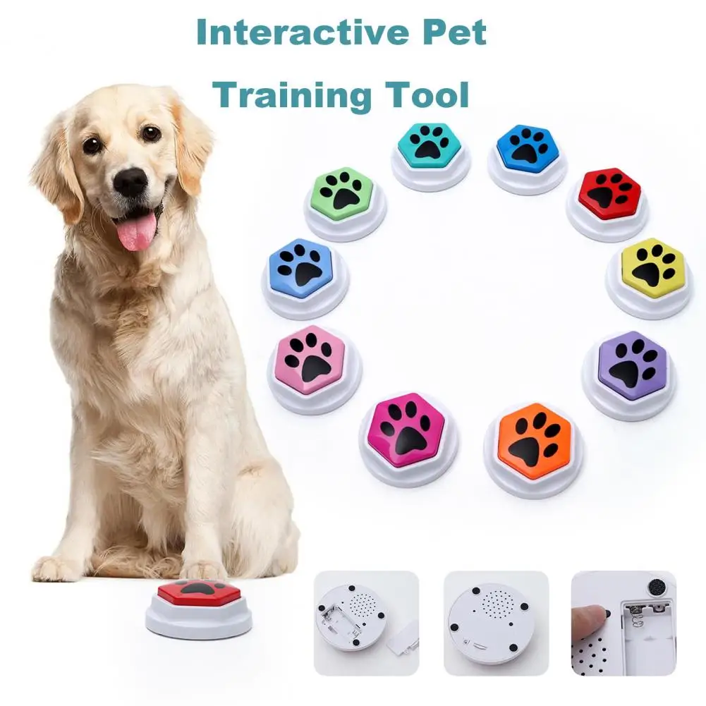 Voice Recording Button for Pets Portable Pet Voice Recorder Dog Communication Button Training Set Pet Speaking for Dogs for Fun