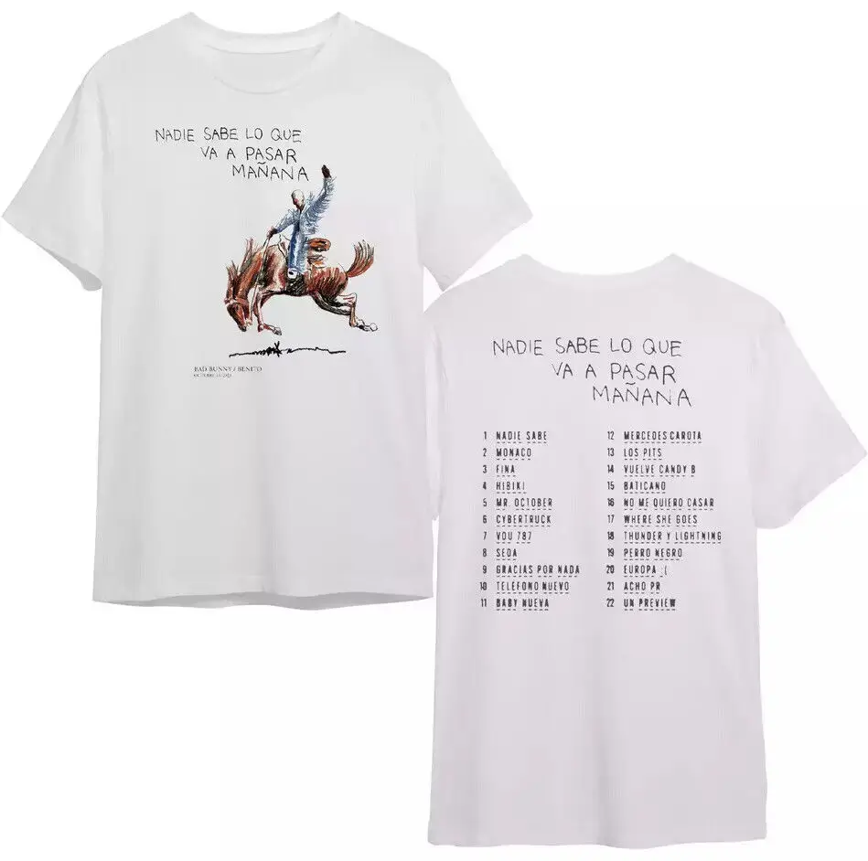 Bad Bunny ‘Nadie Sabe Lo Que Va A Pasar Mañana’ Album T-Shirt, Gift T-Shirt