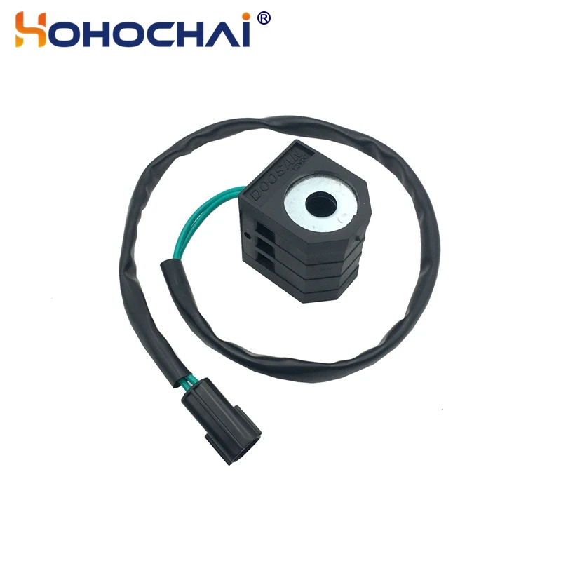 DH220-5 DH215-5 DH225-5 Doosan Daewoo koparka cewka zaworu elektromagnetycznego 12V 24V wysokiej jakości koparki części