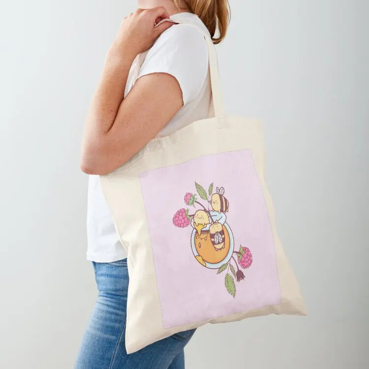 

Happy Bees in a Honey Jar Tote Bag shopping bag tote bag men's Women's tote sacs de shopping