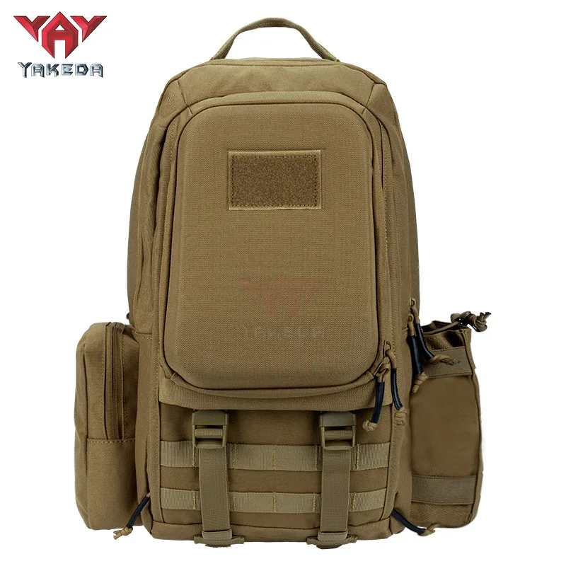YAKEDA PALS System Tactical Mountaineering Backpack MOLLE 1000D Water Repellent Tear Resistant Outdoor Travel Hiking Camping Bag