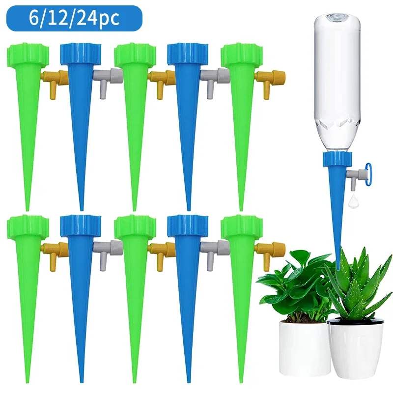 24/12/6pcs Self-Watering Kit Automatic Waterer Drip Irrigation Indoor Plant  Auto Watering Device Home Flower Garden Tool - AliExpress 15