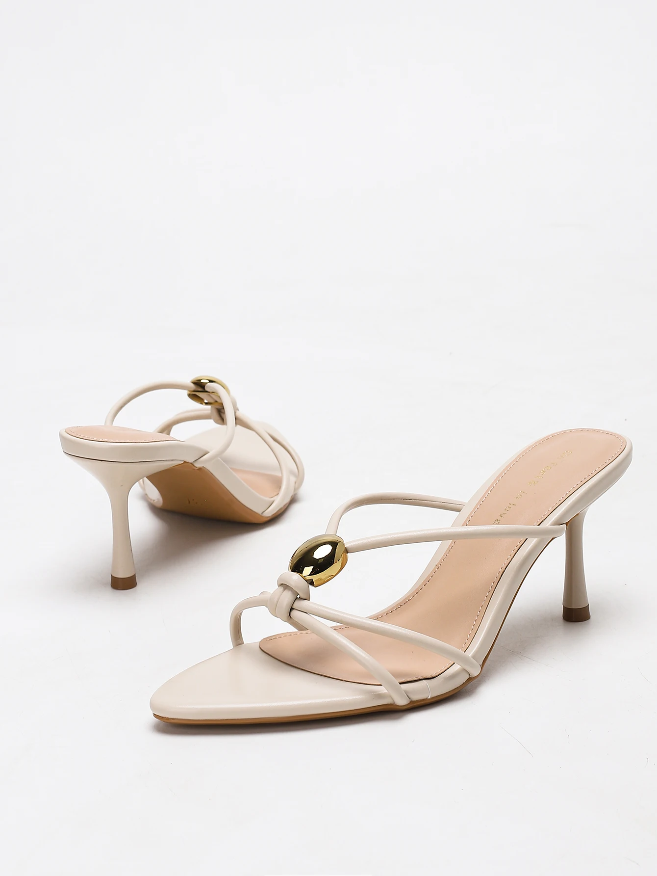 รองเท้าส้นสูงแบบสวมเปิดนิ้วเท้ - Women Fashion Simple บทวิจารณ์และราคา