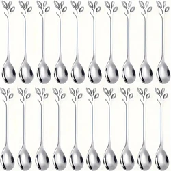 20pcs Mini Coffee Spoon Creative Dessert Spoon Suitable For Household Kitchen Utensils Espresso Spoon Dishwasher Washable