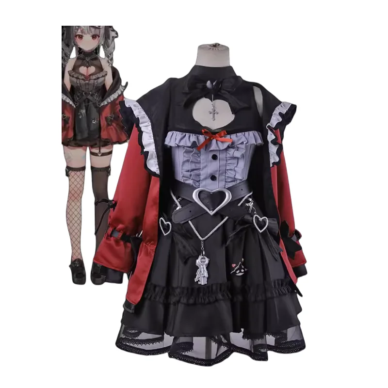 Sakamata Chloe Cosplay Costume Cos Halloween Christmas Party Game Comic Con Clothes