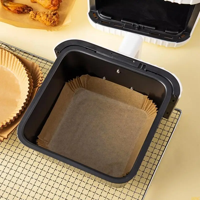 A0NC Air Fryer Onsosable Paper Liner Square Неплодовитый воздушный фритюрный фритюрный