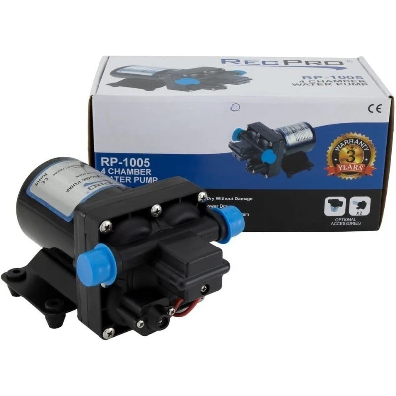 

RV Water Pump Direct Replacement For Shurflo 4008-101-A65 3.0 GPM 12V Water Pump Self-Prime Camper Water Pump