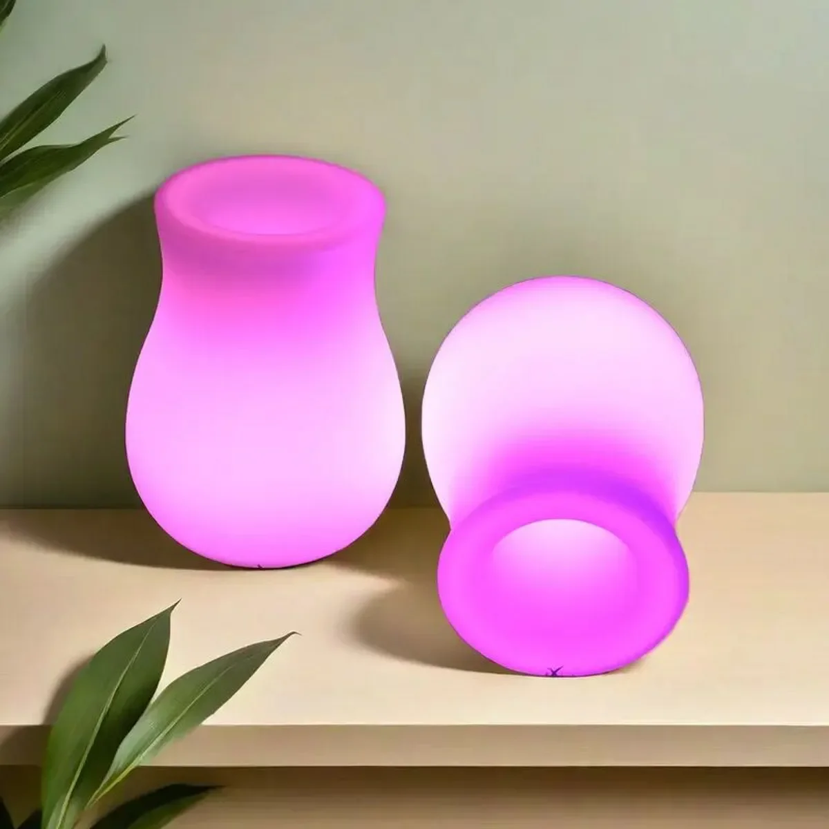 

Nordic Home Decor LED Flower Vase Portable 16 Color Changing Remote Control Rechargeable Table Lamp Illuminated Decorative Acces