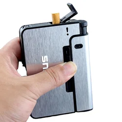 Portable Cigarette Box With Lighter, Tobacco Storage Box, Cigarette Holder And Other Lighter Storage Gadgets