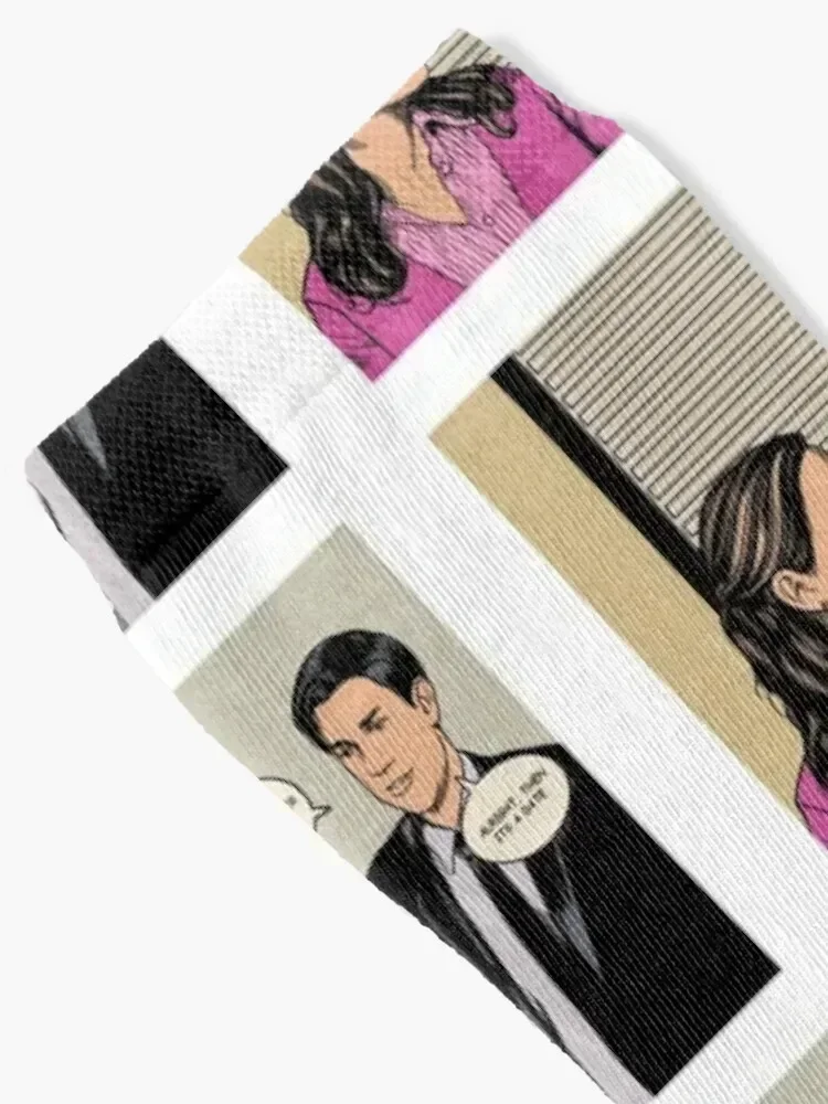 Jim and Pam Socks new year loose Socks Women Men's