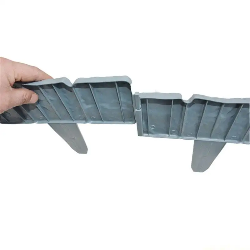 QX2E 20 Pieces Climate Proof Garden Barrier System Fast Clip Together Installation
