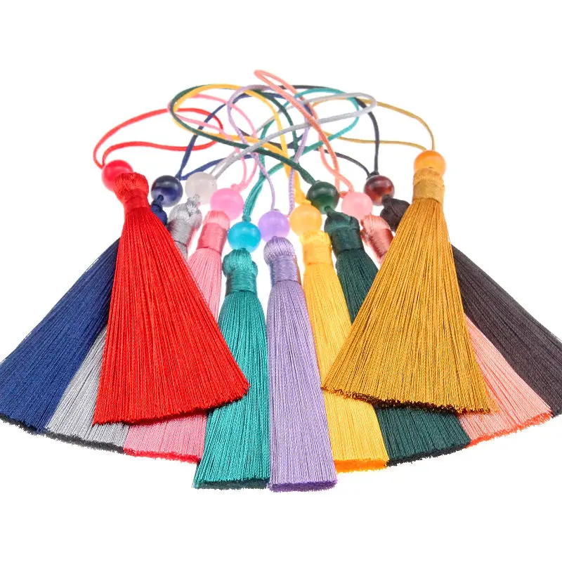 3-15Pcs 7cm Hanging Rope Silk Tassel Fringe For DIY Crafts Key Chain Earring Hooks Pendant Jewelry Making Supplies Accessories