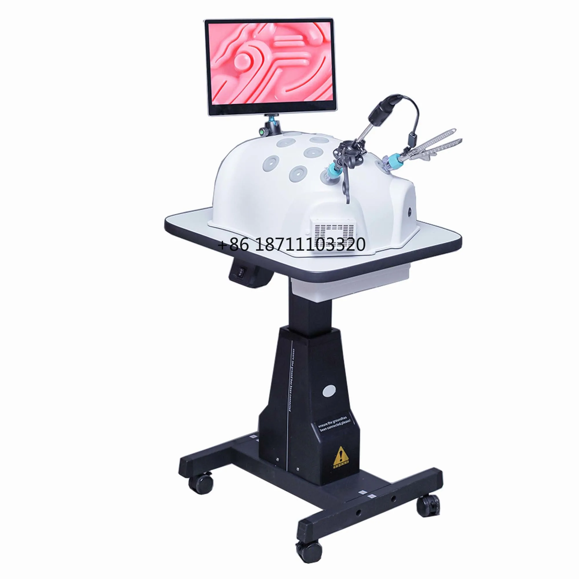 

1080P HD Laparoscopic simulator training box Trainer Box endotrainer with 16 inch screen for practise educationi