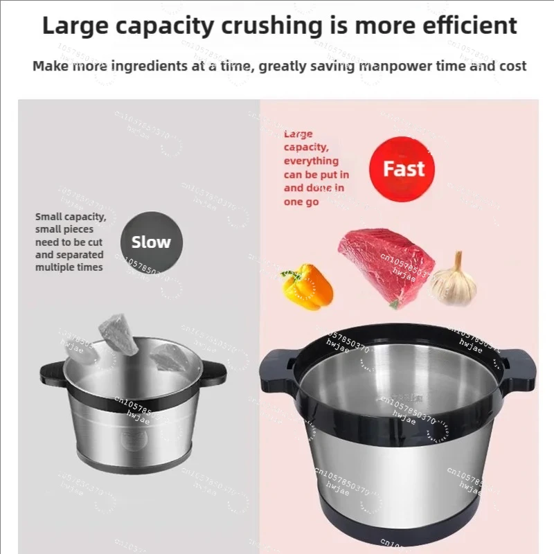 

Mix Foufou Machine Fufu Commercial Yam Pounding Mixer Pounder Poundo 6L Stainless Steel Meat Grinder