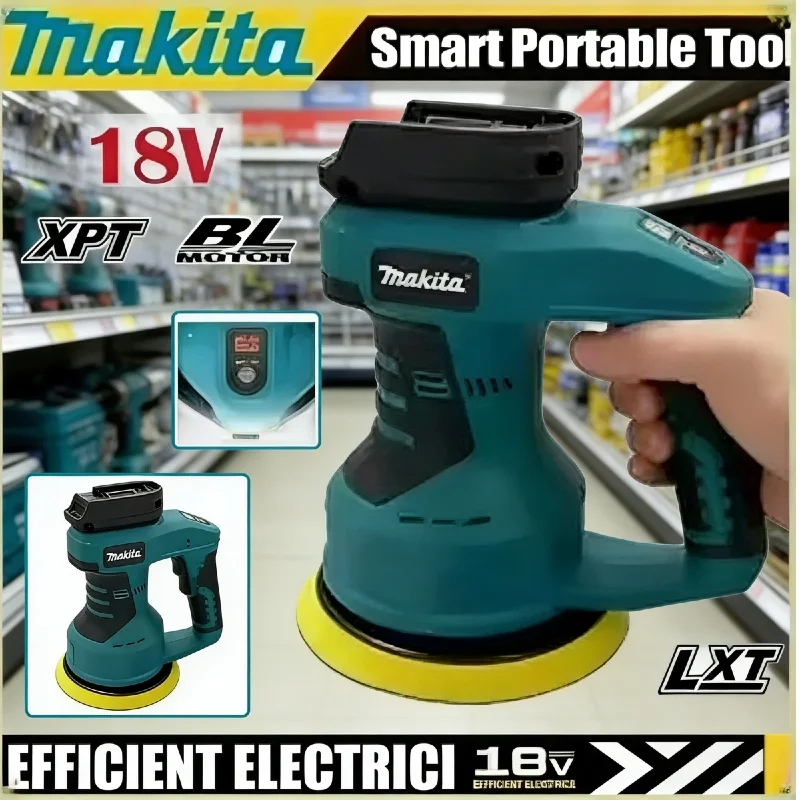 

Аккумуляторная полировальная машина Makita для автомобиля, инструмент для нанесения герметика, глазури и воска, электрический полировщик для шлифовки и финишной обработки