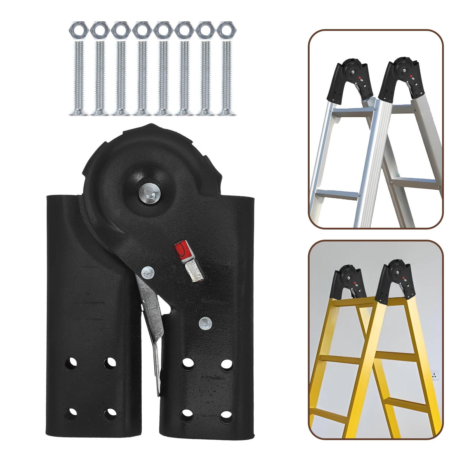 

Folding Accessories Aluminum Alloy Hinges Joint Head Safety Lock Sturdy Connection Elbow Design Step Ladder Parts Foldable