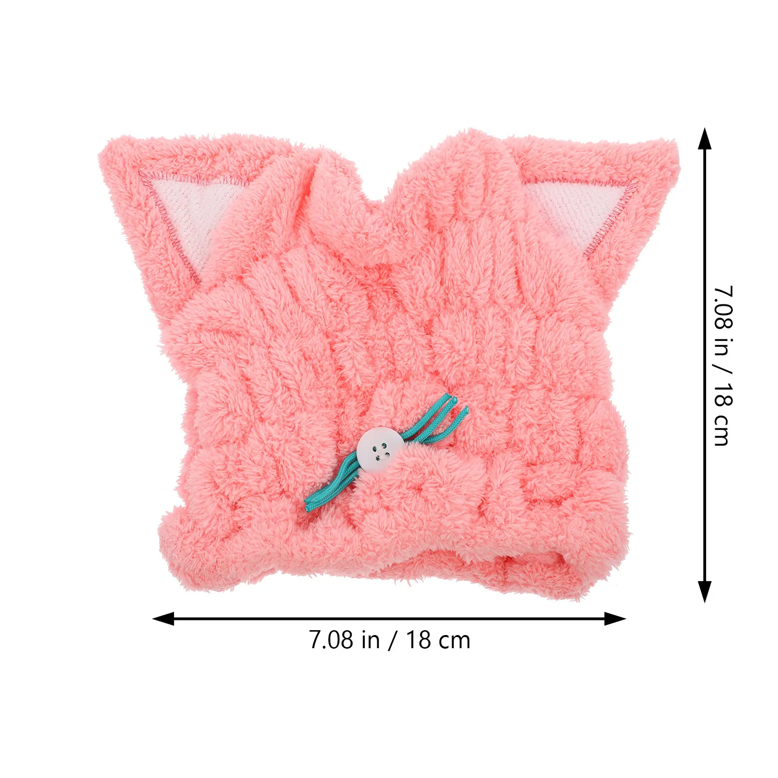 Women Hair Dry Towel Cat Ear Style Super Absorbent Hair Towel Wrap for Wet to Damp Transition Minimizing Breakage Strength