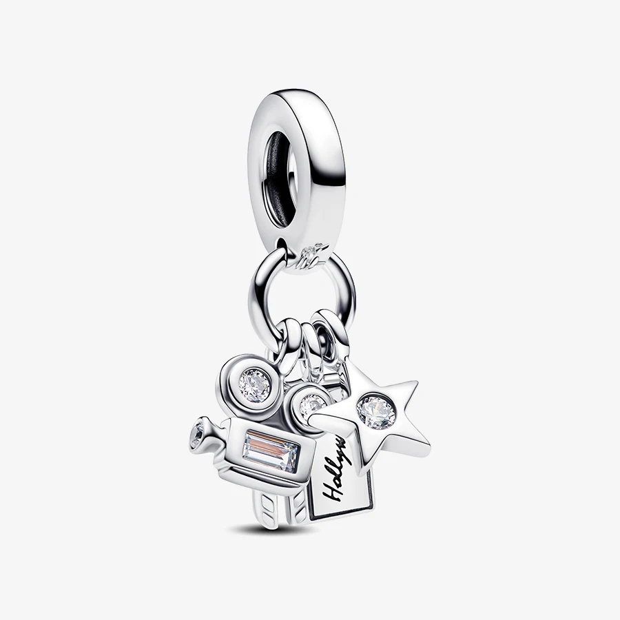 2026 New 925 Silver Texture Cat Claw Bee Elephant Chameleon Bead Man Eating Flower Lantern Pendant DIY Exquisite Charm Jewelry image 3