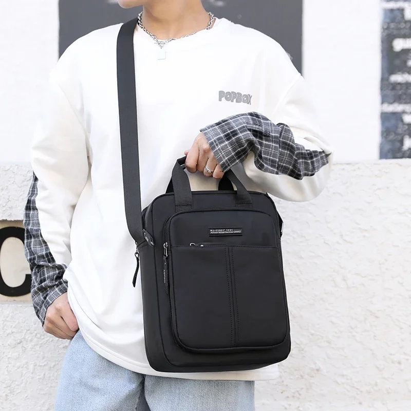 Top sellers Men Shoulder Crossbody Bag nylon Casual Man Messenger Bag Male Boys Business Handbags Purse Adapted to A4