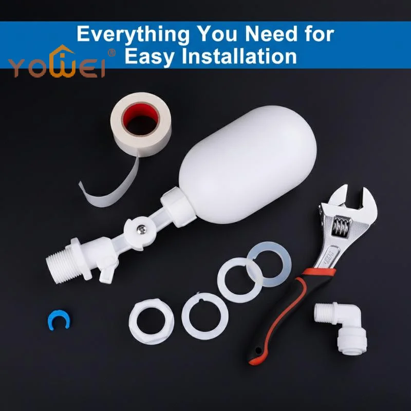Latest 1PC Adjustable Auto Fill Float Ball Valve Water Control Switch For Water Tower