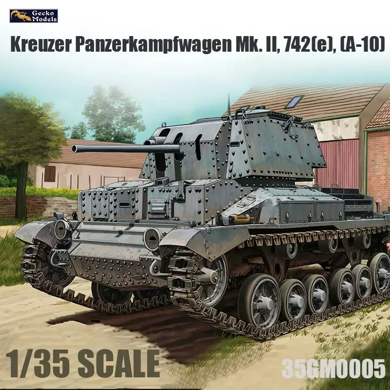 

1/35 Gecko model 35GM0005 Cruise Tank A10 -assembly Scale diy toys Model Kit